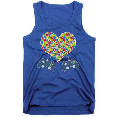 Autism Awareness Gamer Love  Tank Top