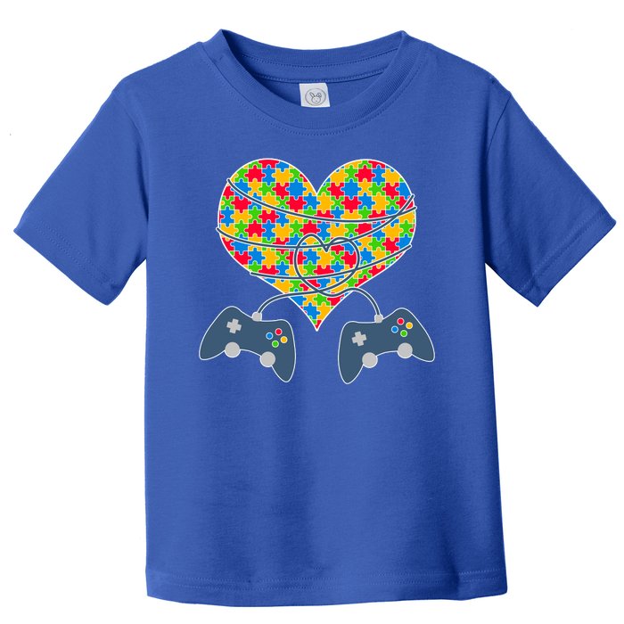 Autism Awareness Gamer Love  Toddler T-Shirt