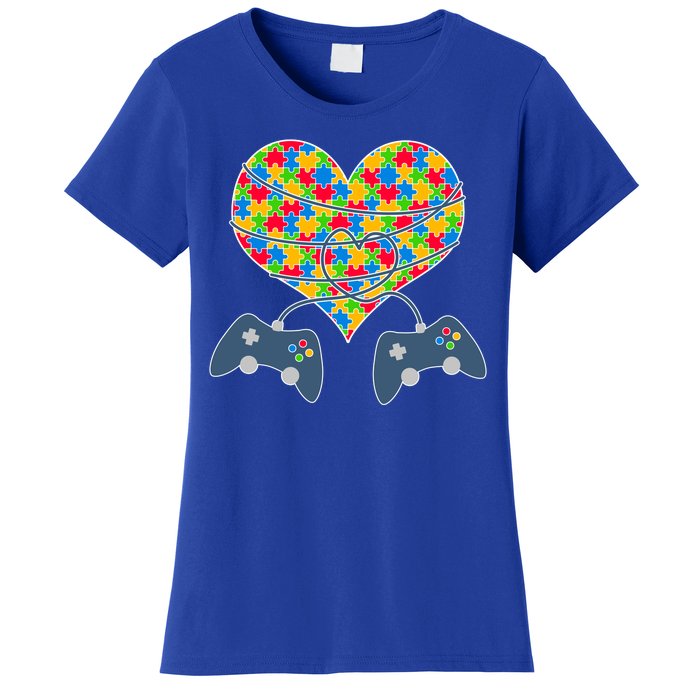 Autism Awareness Gamer Love  Women's T-Shirt