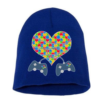 Autism Awareness Gamer Love  Short Acrylic Beanie