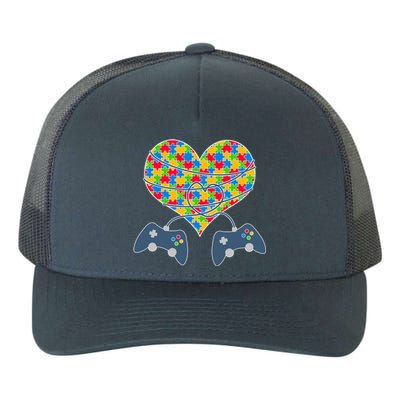 Autism Awareness Gamer Love  Yupoong Adult 5-Panel Trucker Hat