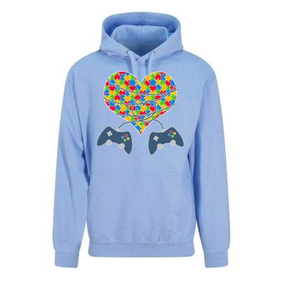 Autism Awareness Gamer Love  Unisex Surf Hoodie