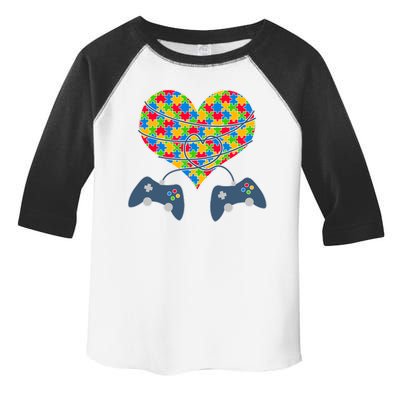 Autism Awareness Gamer Love  Toddler Fine Jersey T-Shirt