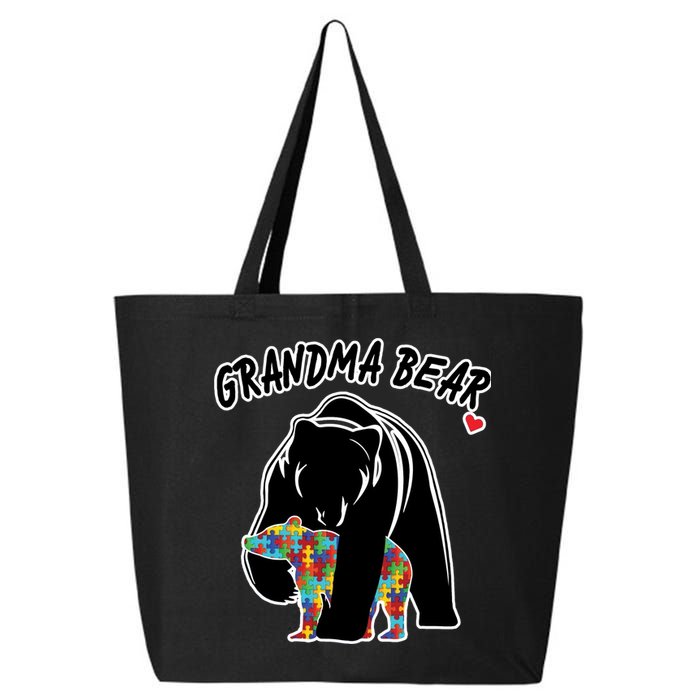 Autism Awareness Grandma Bear 25L Jumbo Tote