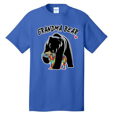 Autism Awareness Grandma Bear Tall T-Shirt