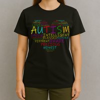Autism Awareness Heart Words Of Love T-Shirt
