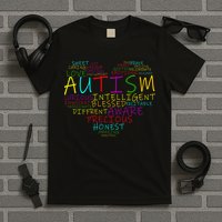 Autism Awareness Heart Words Of Love T-Shirt