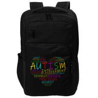 Autism Awareness Heart Words Of Love Impact Tech Backpack