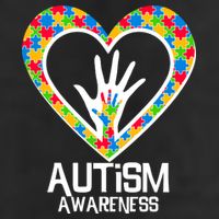Autism Awareness Holding Hands Heart Puzzle Adult Drive Performance Visor