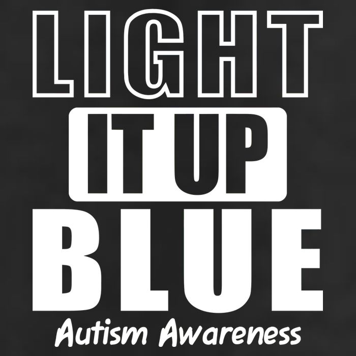 Autism Awareness Light It Up Blue Text Logo Adult Drive Performance Visor