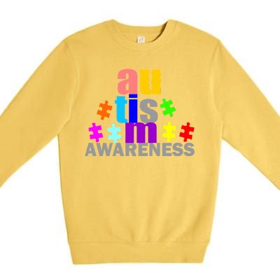 Autism Awareness Logo Premium Crewneck Sweatshirt