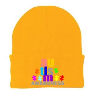 Autism Awareness Logo Knit Cap Winter Beanie