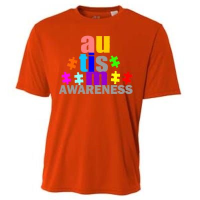 Autism Awareness Logo Cooling Performance Crew T-Shirt