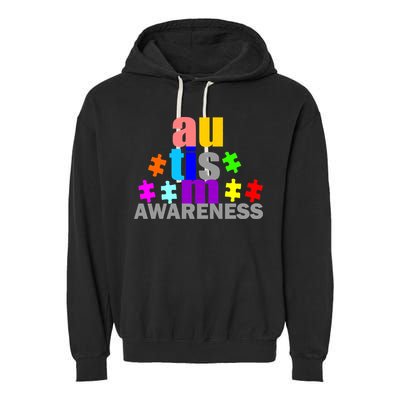 Autism Awareness Logo Garment-Dyed Fleece Hoodie