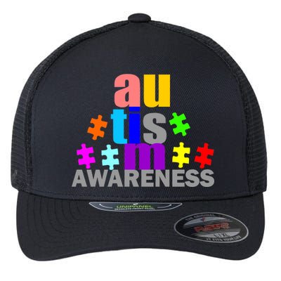 Autism Awareness Logo Flexfit Unipanel Trucker Cap