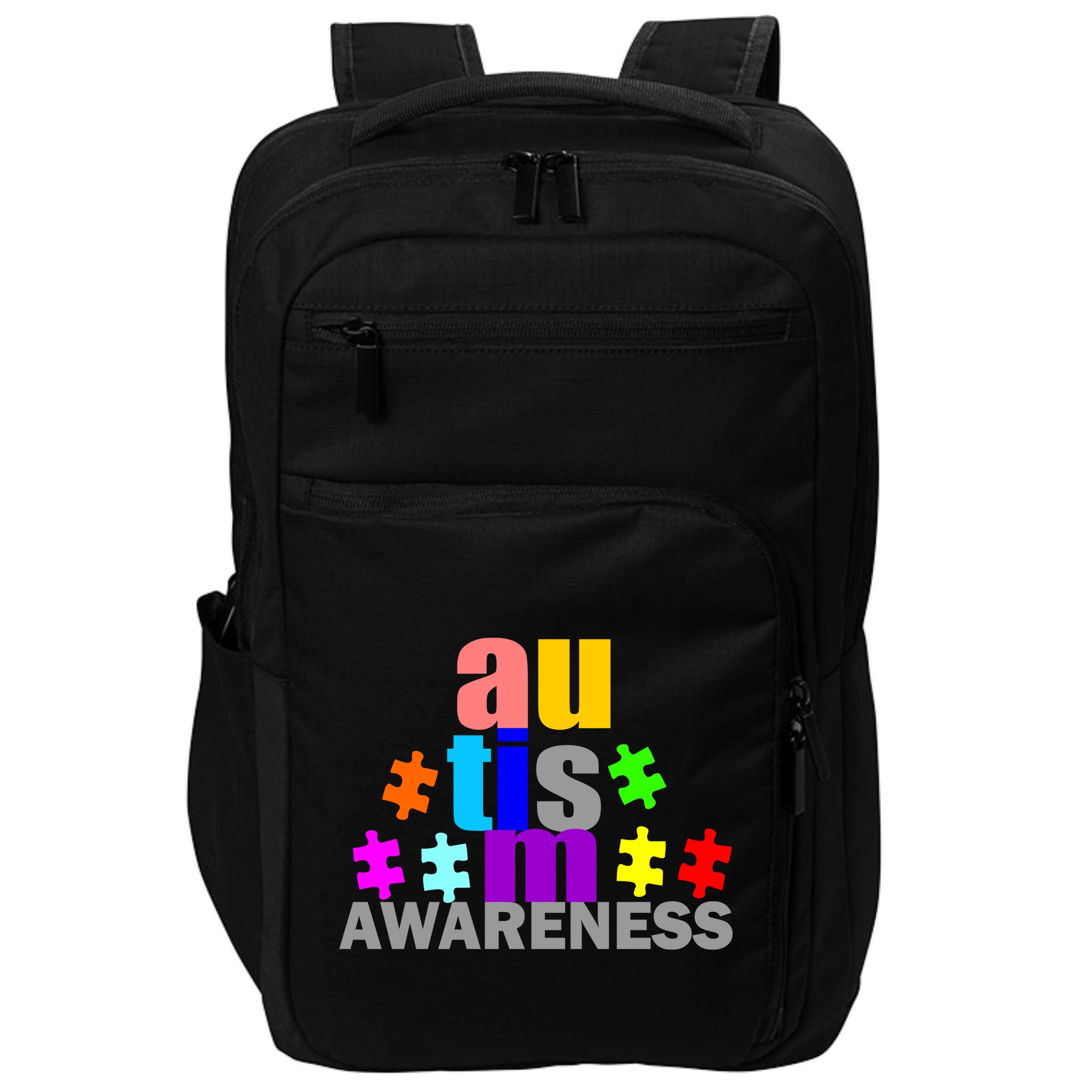 Autism Awareness Logo Impact Tech Backpack