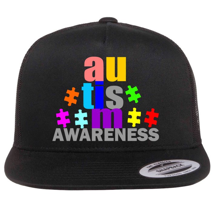 Autism Awareness Logo Flatbill Hat