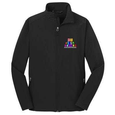 Autism Awareness Logo Core Soft Shell Jacket