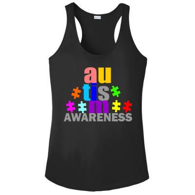 Autism Awareness Logo Ladies PosiCharge Competitor Racerback Tank