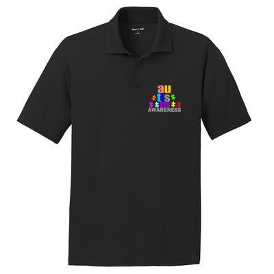 Autism Awareness Logo PosiCharge RacerMesh Polo