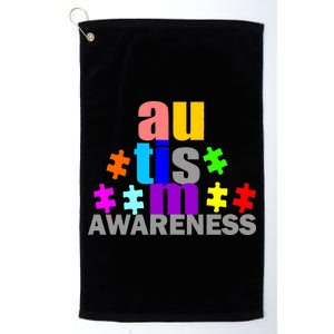 Autism Awareness Logo Platinum Collection Golf Towel