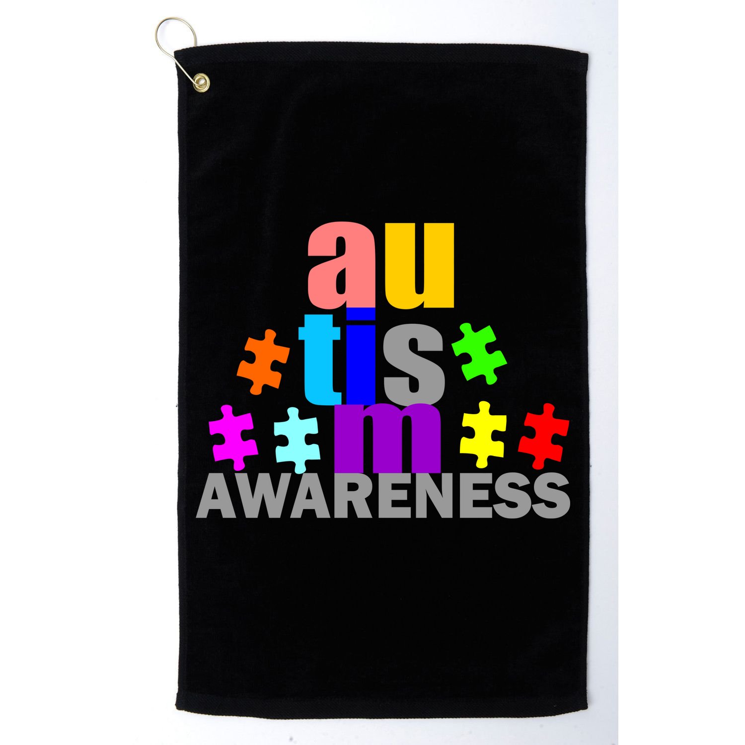 Autism Awareness Logo Golf Towel