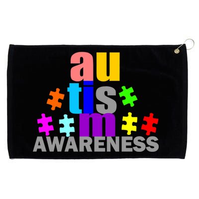 Autism Awareness Logo Grommeted Golf Towel