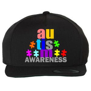 Autism Awareness Logo Wool Snapback Cap