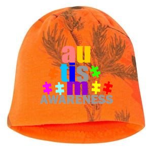 Autism Awareness Logo Kati - Camo Knit Beanie