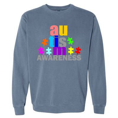 Autism Awareness Logo Garment-Dyed Sweatshirt