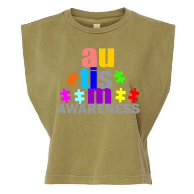 Autism Awareness Logo Garment-Dyed Women's Muscle Tee