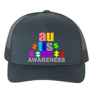 Autism Awareness Logo Yupoong Adult 5-Panel Trucker Hat