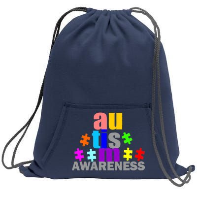 Autism Awareness Logo Sweatshirt Cinch Pack Bag