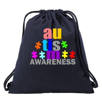 Autism Awareness Logo Drawstring Bag