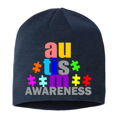 Autism Awareness Logo Sustainable Beanie