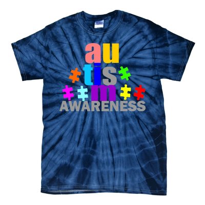 Autism Awareness Logo Tie-Dye T-Shirt