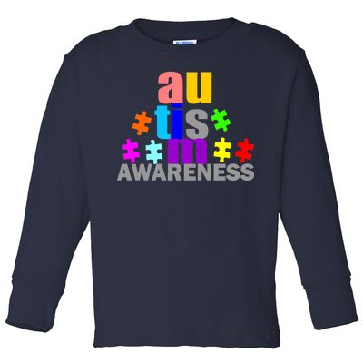 Autism Awareness Logo Toddler Long Sleeve Shirt