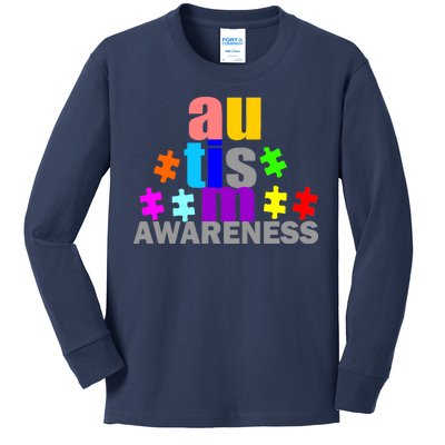 Autism Awareness Logo Kids Long Sleeve Shirt