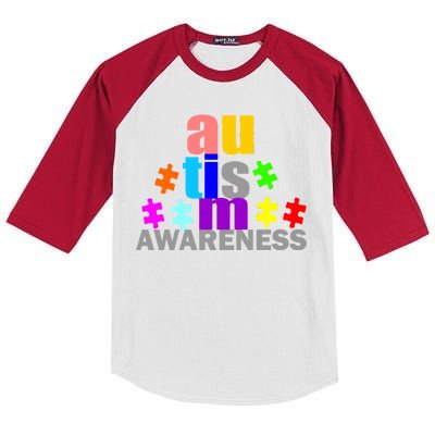 Autism Awareness Logo Kids Colorblock Raglan Jersey