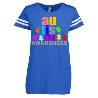 Autism Awareness Logo Enza Ladies Jersey Football T-Shirt