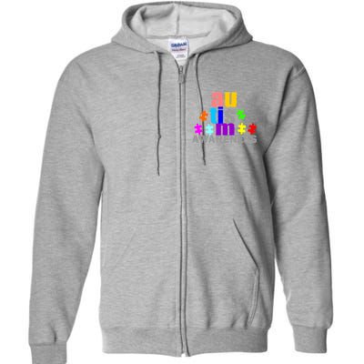 Autism Awareness Logo Full Zip Hoodie