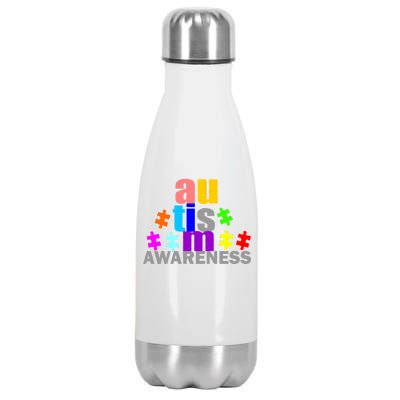 Autism Awareness Logo Stainless Steel Insulated Water Bottle