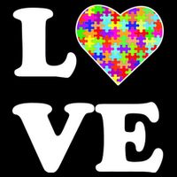 Autism Awareness Love Heart Puzzle Pieces 7-Panel Snapback Hat