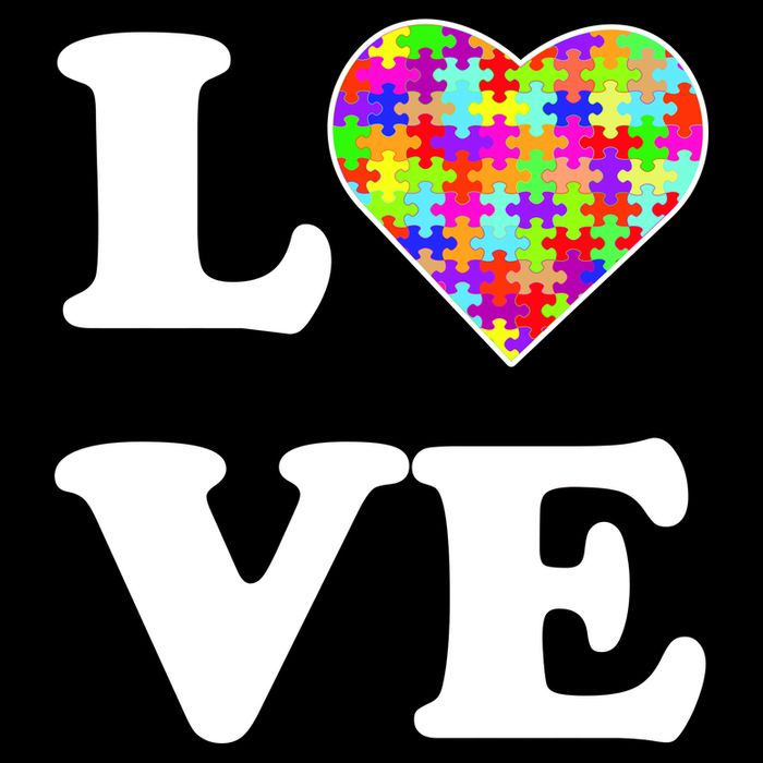 Autism Awareness Love Heart Puzzle Pieces 7-Panel Snapback Hat