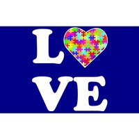 Autism Awareness Love Heart Puzzle Pieces Bumper Sticker