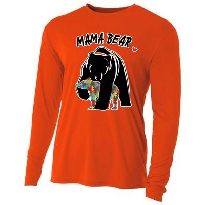 Autism Awareness Moma Bear Cooling Performance Long Sleeve Crew