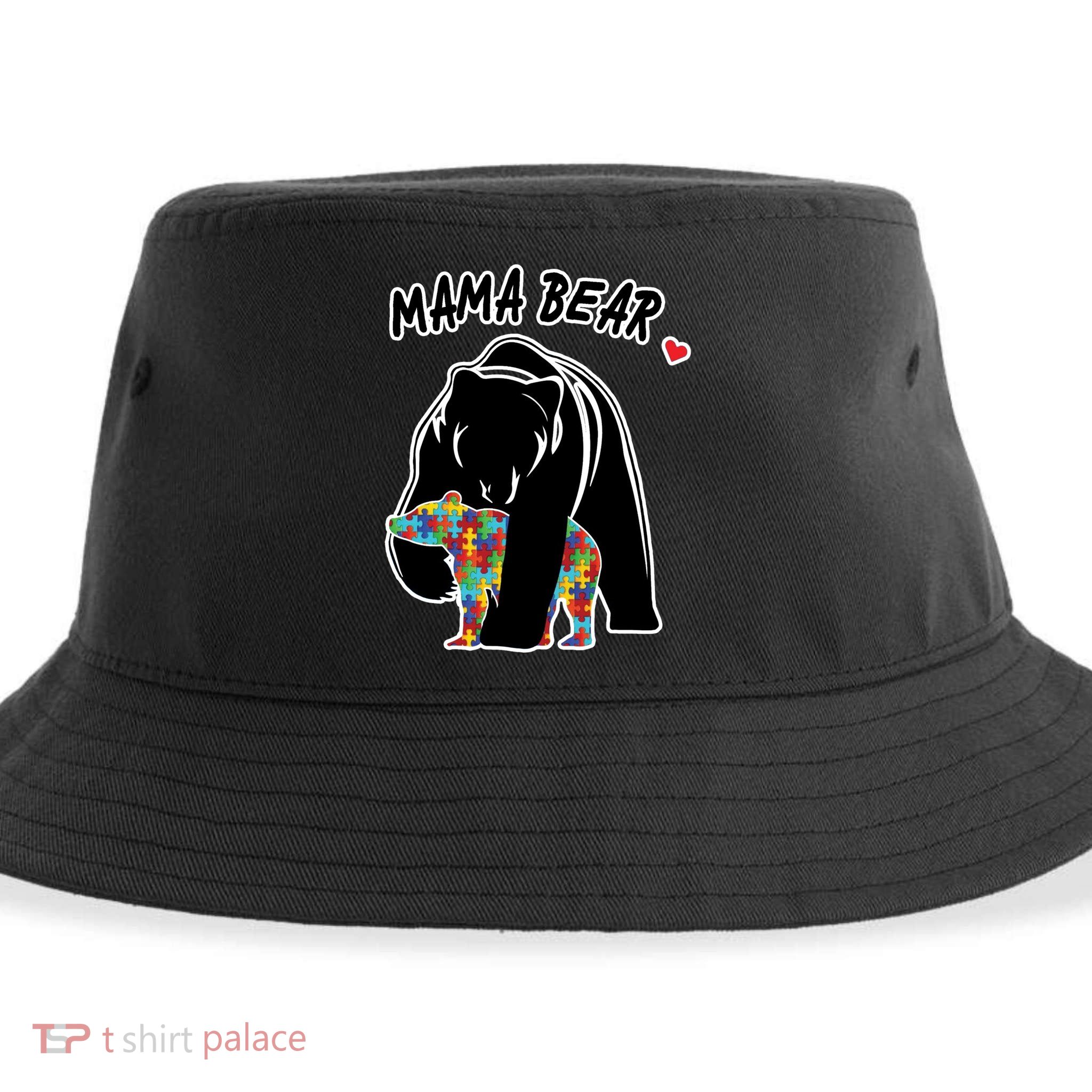 Autism Awareness Moma Bear Sustainable Bucket Hat