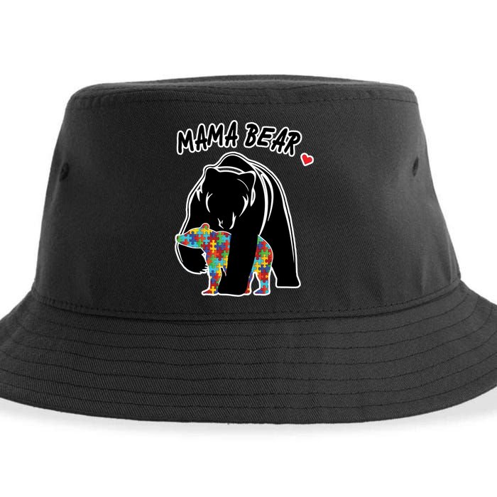 Autism Awareness Moma Bear Sustainable Bucket Hat