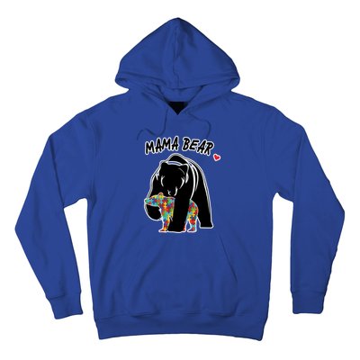 Autism Awareness Moma Bear Hoodie