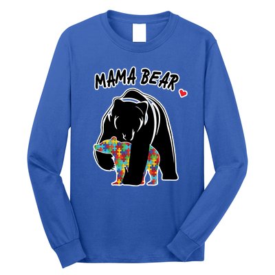 Autism Awareness Moma Bear Long Sleeve Shirt